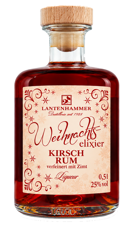 Weihnachtselixier - Kirsch Rum Liqueur verfeinert mit Zimt 25%