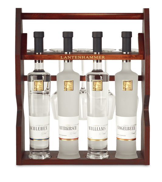 Digestifträger dunkel gebeizt inkl. Lantenhammer-Logo