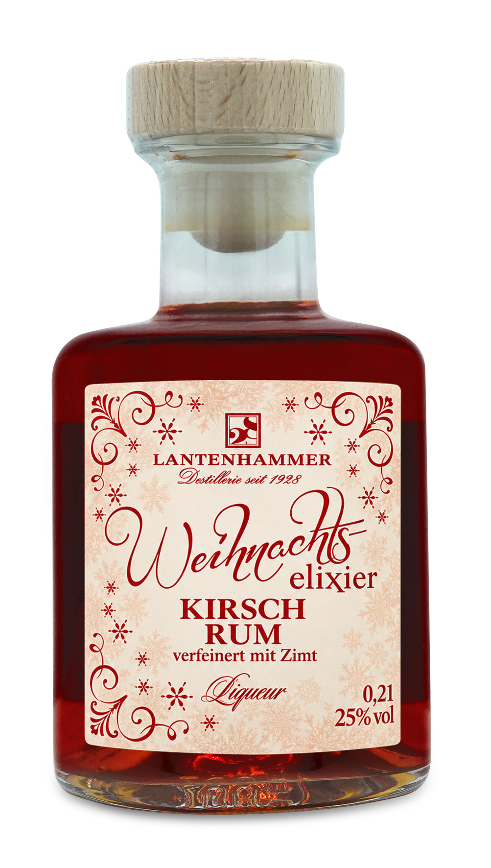 Weihnachtselixier - Kirsch Rum Liqueur verfeinert mit Zimt 25%