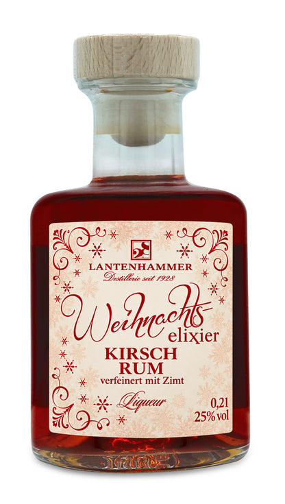 Weihnachtselixier - Kirsch Rum Liqueur verfeinert mit Zimt 25%