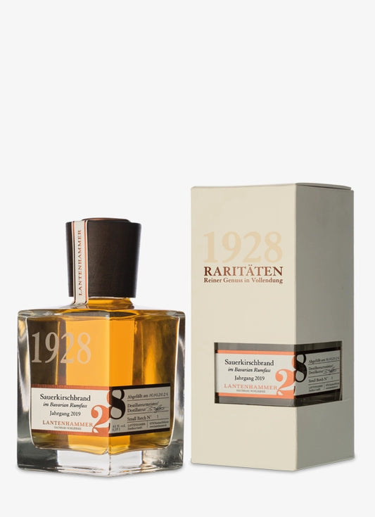1928 RARITÄT Sauerkirschbrand gelagert im Rumultfass 43%